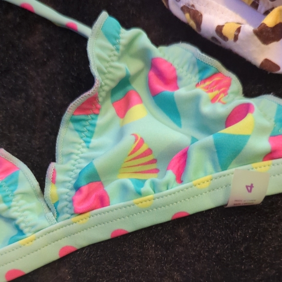 Three girls bikinis Trendy Kids Swim Bikinis Set - Picture 4 of 12